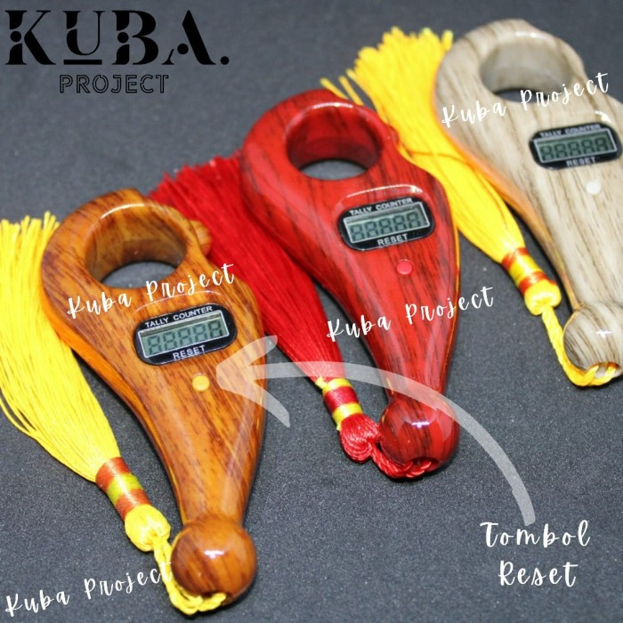Murah Tasbih Digital  Tasbih Digital Kayu  Tasbih Tally Counter Premium - 33 Cokelat Muda Murah