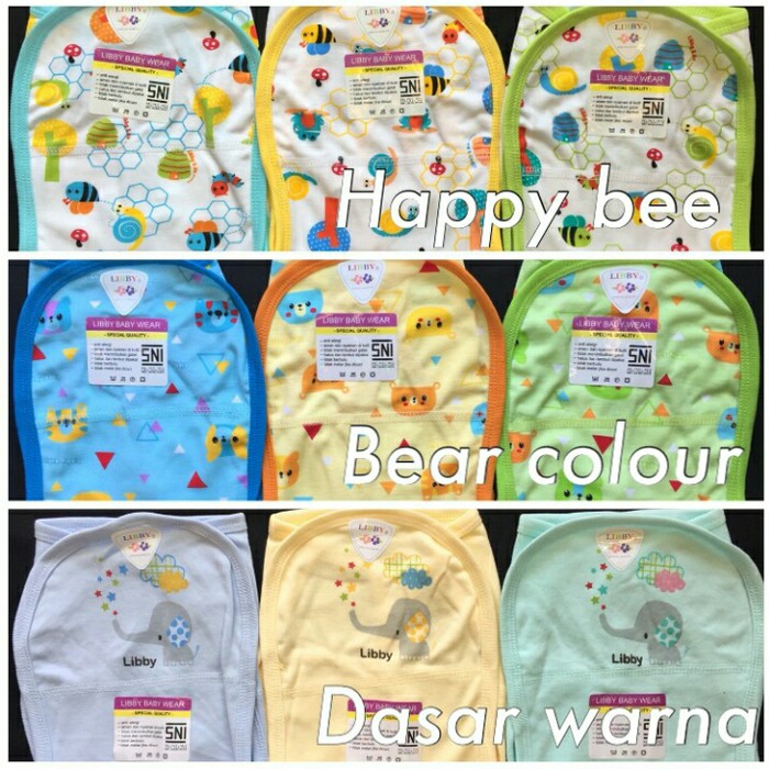 Popok Bayi - 12 Pcs Popok Kain Tali Bayi Libby - Popok Cuci Ulang