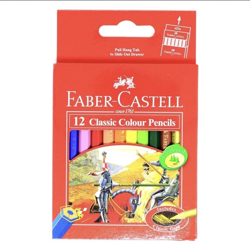 

Pensil Warna Classic FABER CASTELL pendek 12 warna 115851