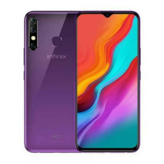 Infinix Hot 8 Rom 64 / Ram 4 ( Layar 6,6 Waterdrop Display Batrei 5000 mAh + xcharge 10w)