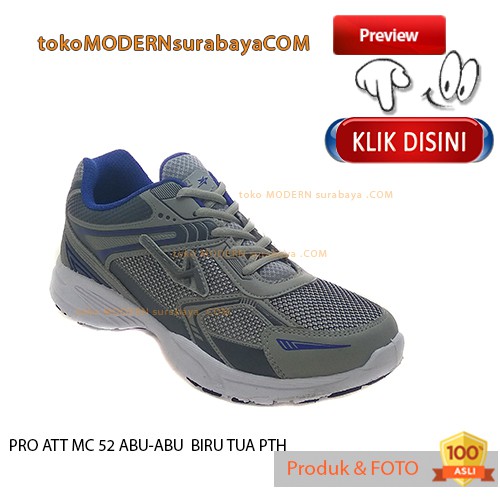 PRO ATT MC 52 ABU-ABU BIRU TUA PUTIH sepatu pria olahraga sneakers kets