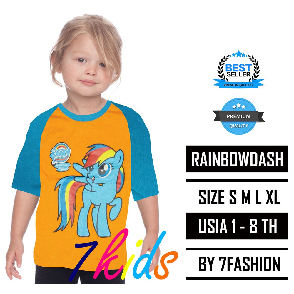 Kaos Anak laki-laki | Kaos Anak Perempuan | Pakaian anak Rainbowdash