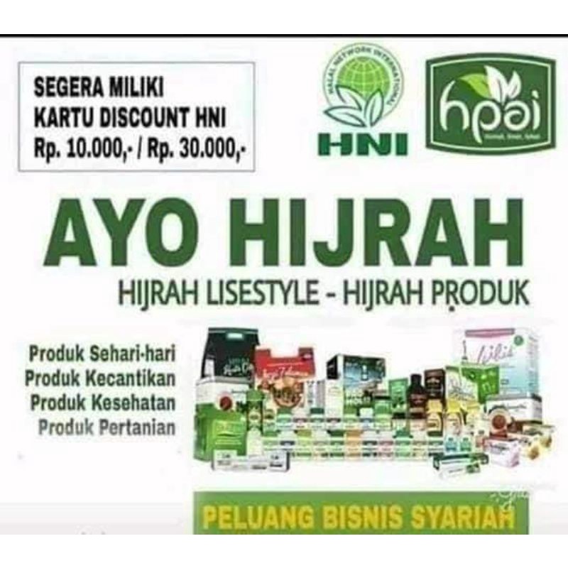 Kartu Diskon | Daftar Member HNI | 10k & 30k | SC HNI HPAI BDL