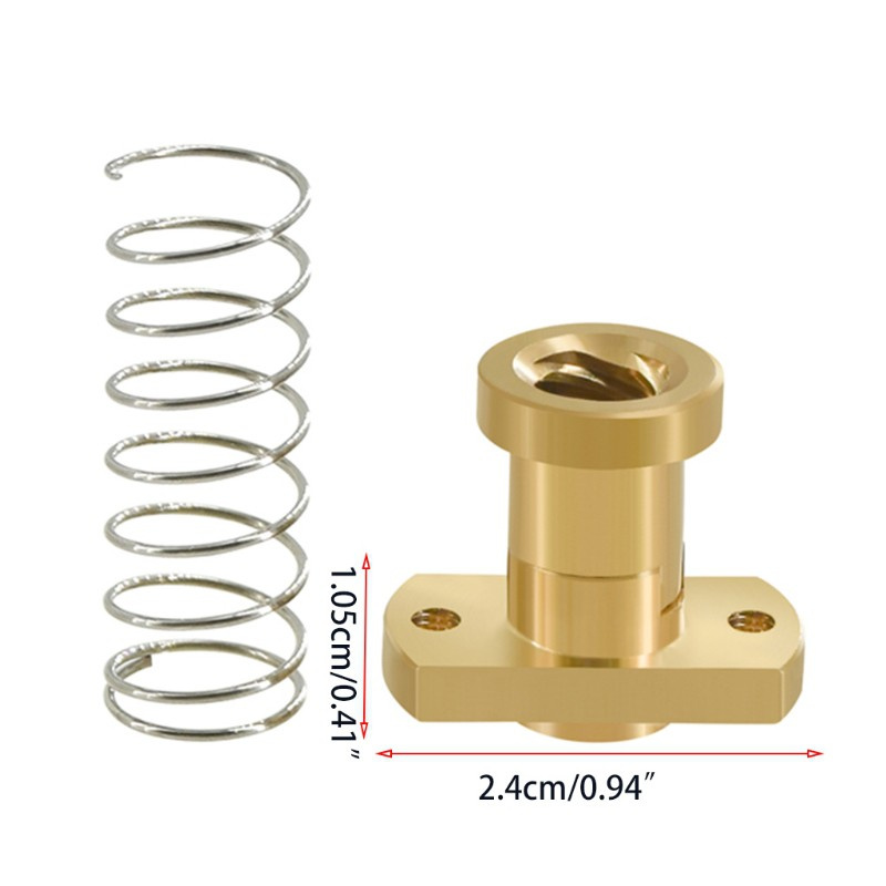 VIVI   T8 Anti-backlash Lead Screw Brass Nut Used To Upgrade Ender 3/CR10 Tornado/clone