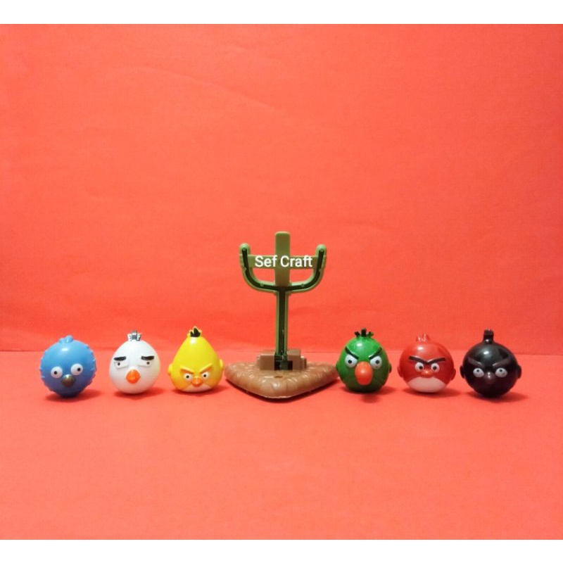 Angry bird ketapel plastic topper 7/set Import