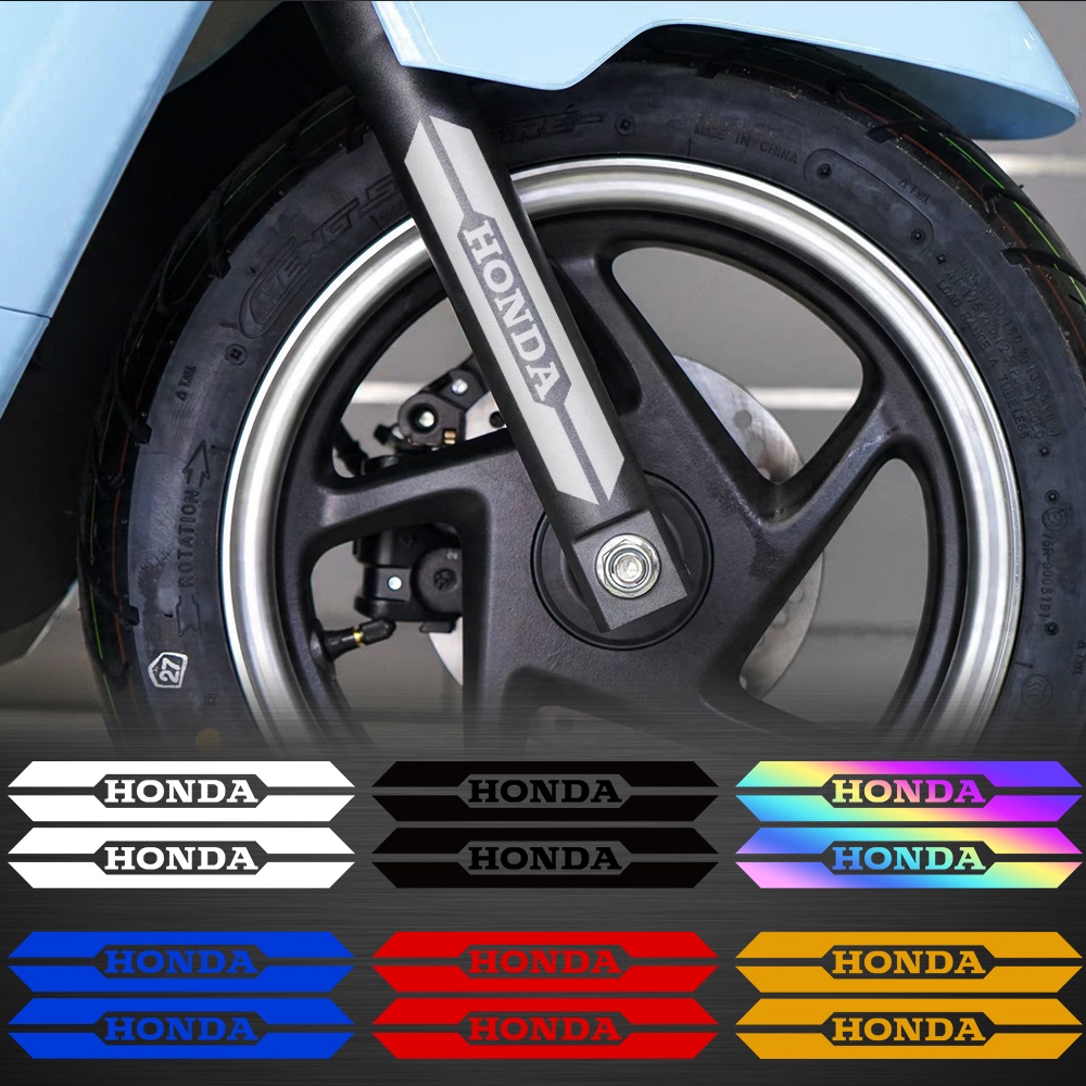 1 Set 2 Pcs Sticker Reflektor Dekorasi Pedal Motor Honda CM300 NX125 CB190