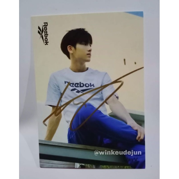 Signed Winwin Reebok Postcard
