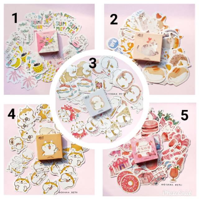 

45 pc sticker deco diy journal bujo scrapbook planner