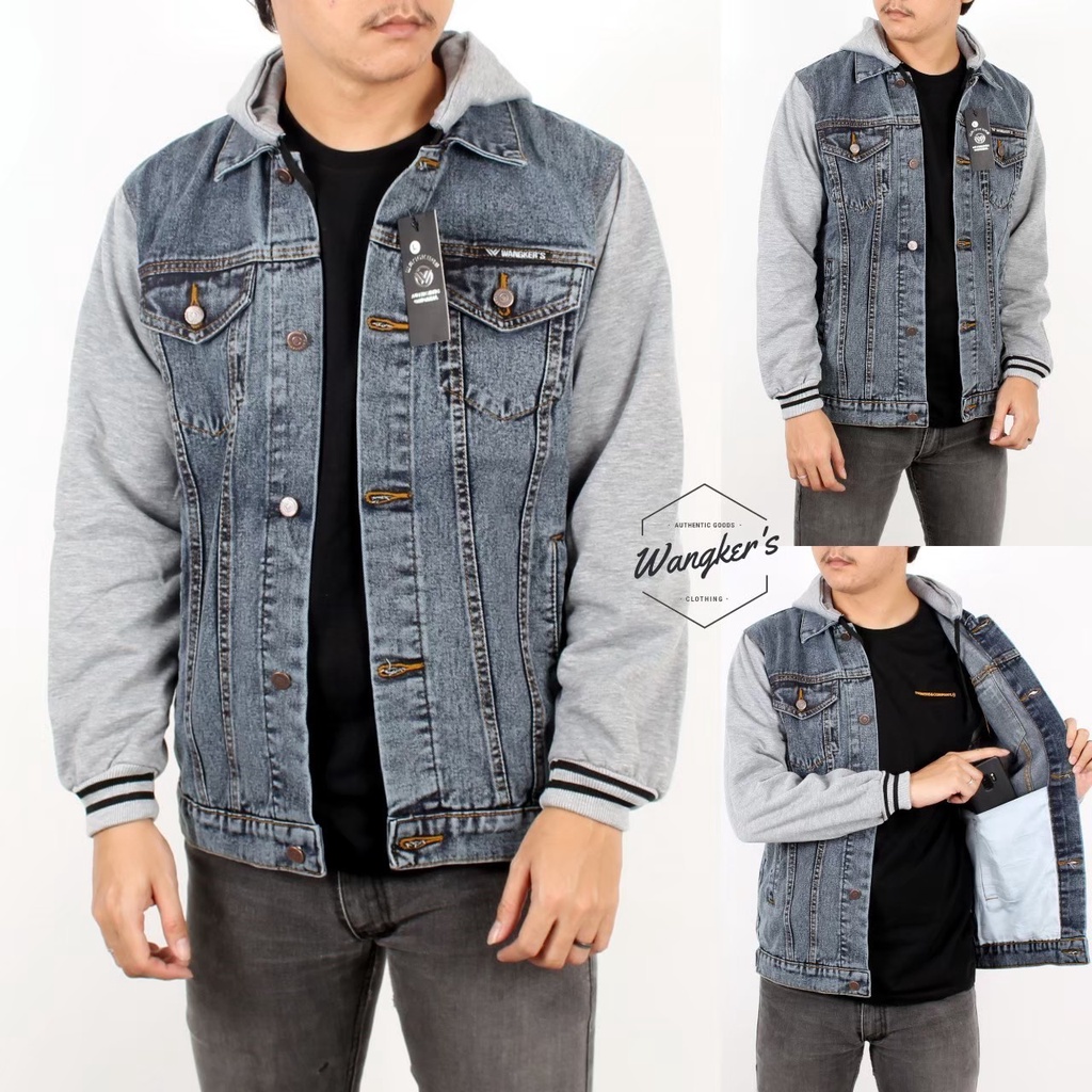 JAKET JEANS HOODIE BOY JAKET DENIM HOODIE BOY JAKET JEANS PRIA HOODIE
