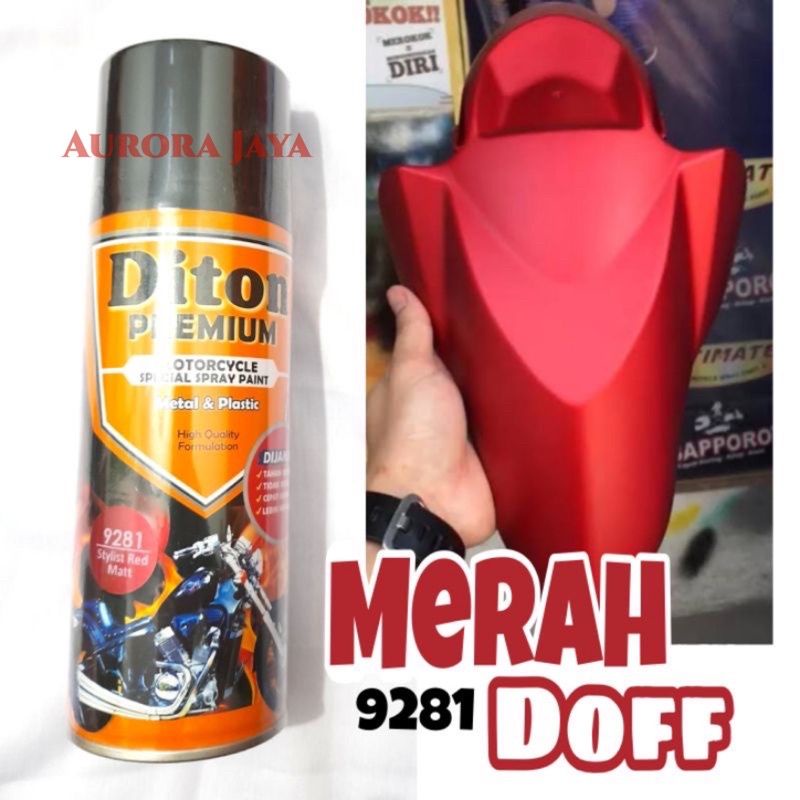 Diton Premium Staylist Met Red Merah Doff Dop 9281 Aksesoris Mobil