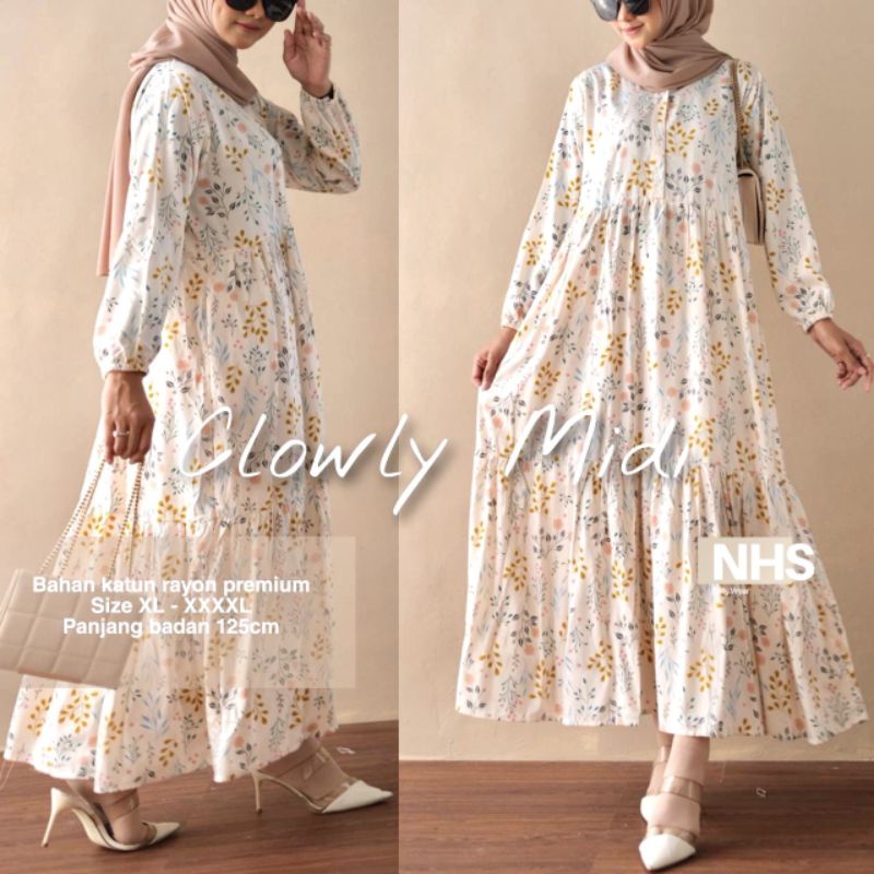 MIDI DRESS JUMBO KEKINIAN L XL XXL XXXL XXXXL