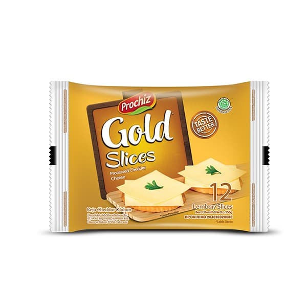 

Keju- Prochiz Gold Cheddar Slices 12'S -Keju.