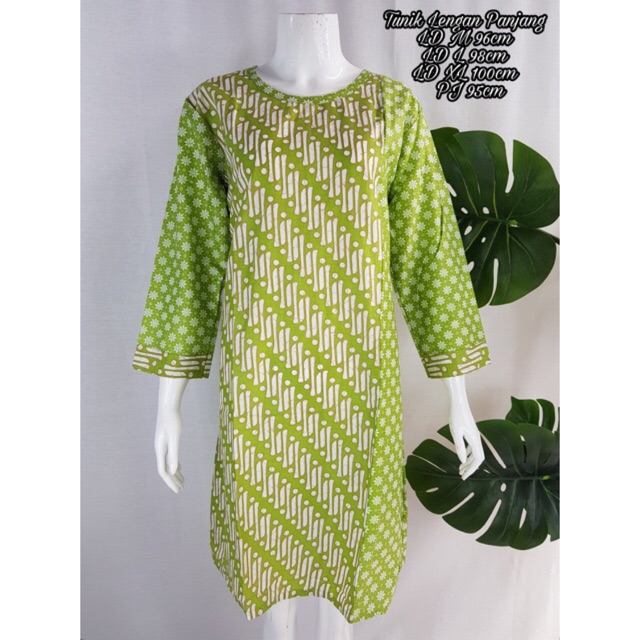 Tunik batik solo lengan panjang baju batik solo atasan batik solo wanita