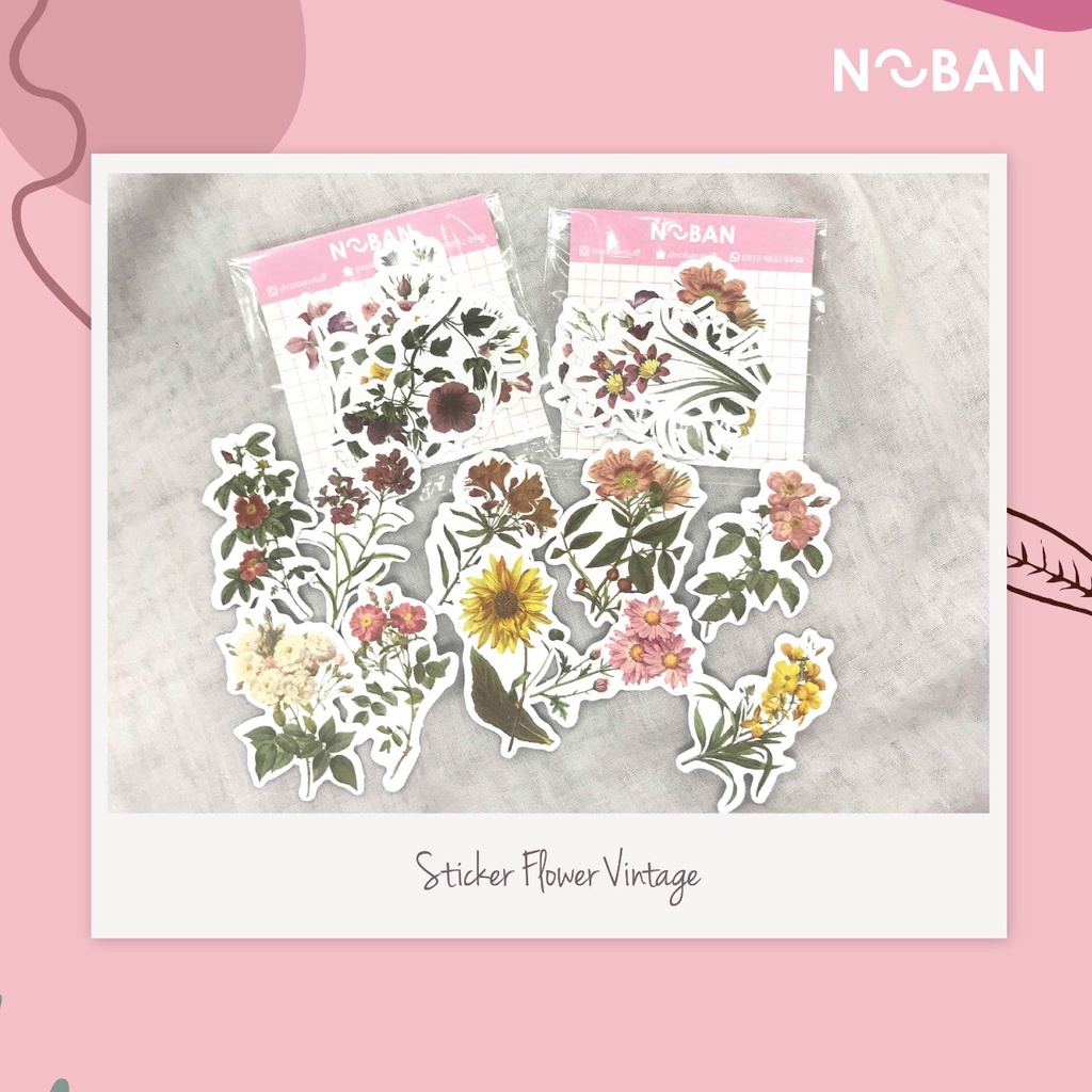

Sticker Flower Vintage
