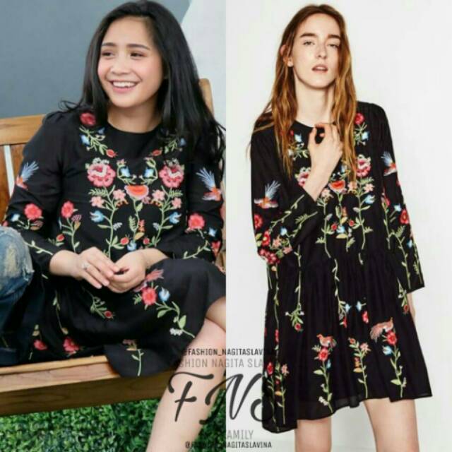 Zara dress nagita slavina