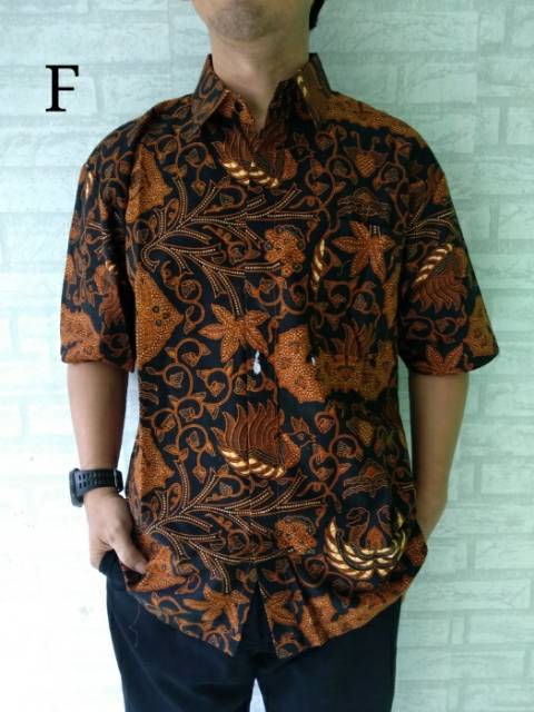 Hem kemeja batik pria jumbo/ kemeja kerja/ seragam kerja