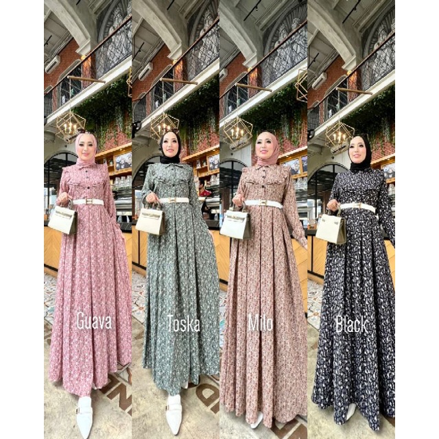 SAVINA VOL.6 ORI GLAMZ GAMIS KRINKLE TERBARU