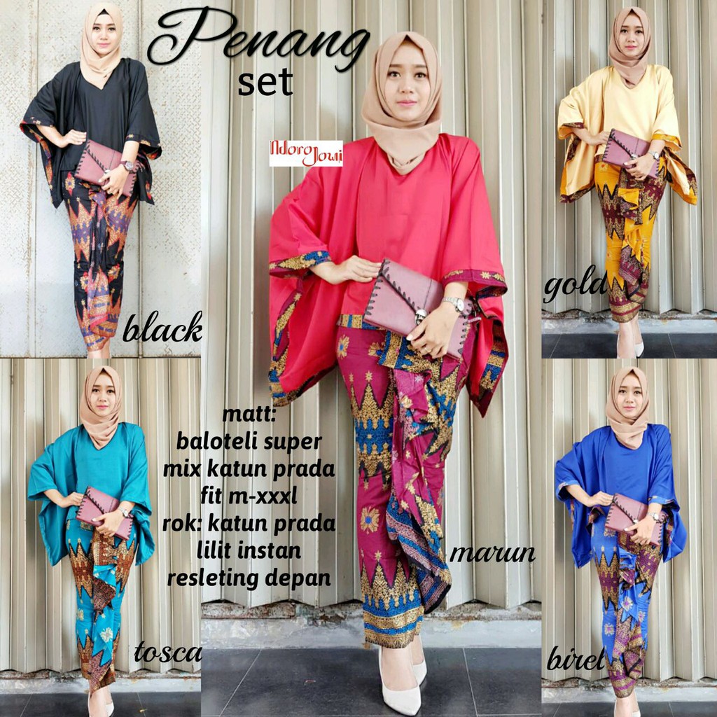Zola_Batik Batik Wanita Batwing Penang