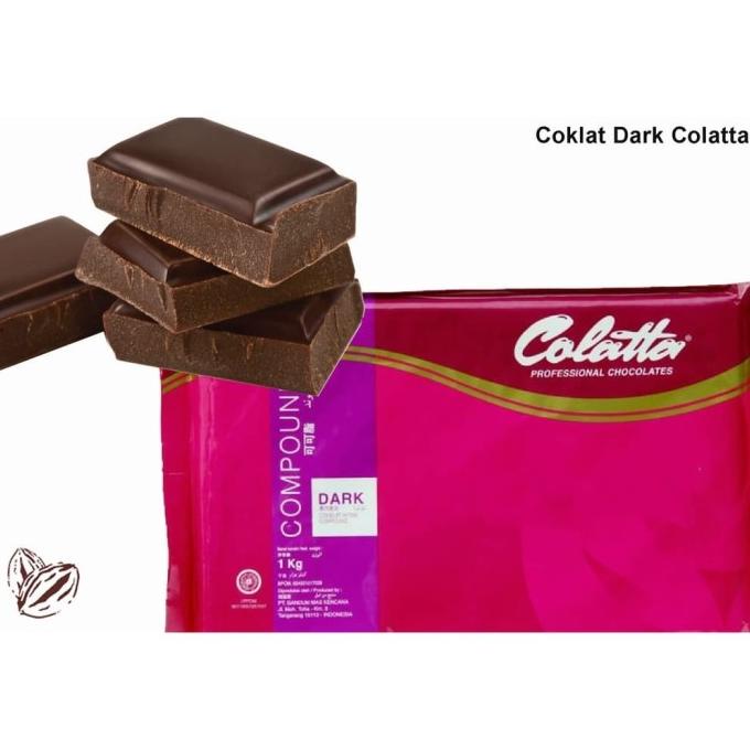 

Colatta Dark Compound 1 KG / coklat blok colata hitam 1kg TERLARIS TERPERCAYA ORIGINAL