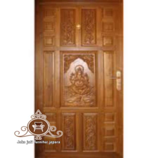 Pintu rumah kayu jati