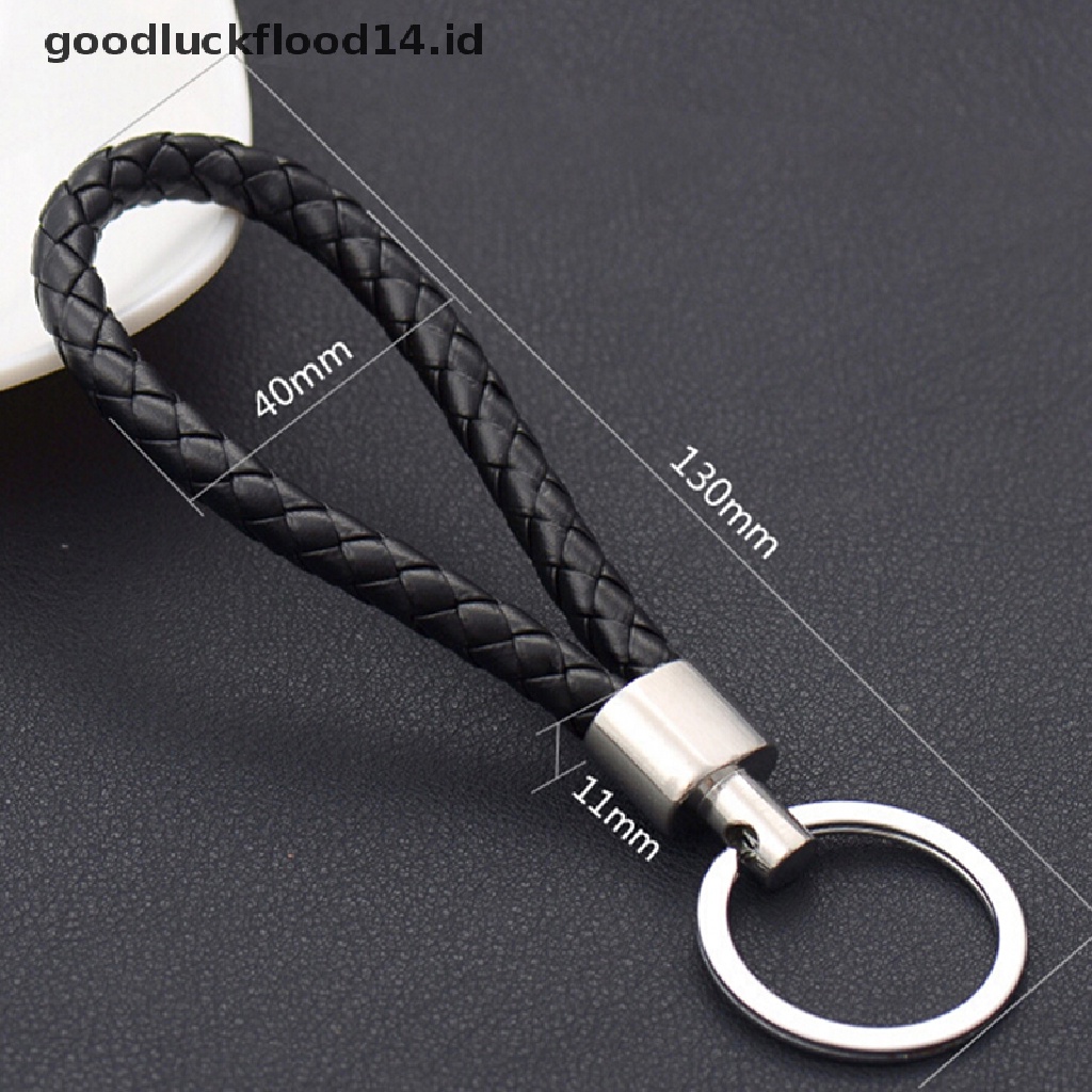 [OOID] 2016 Fashion Men Leather Key Chain Ring Keyfob Car Keyring Keychain Gift ID