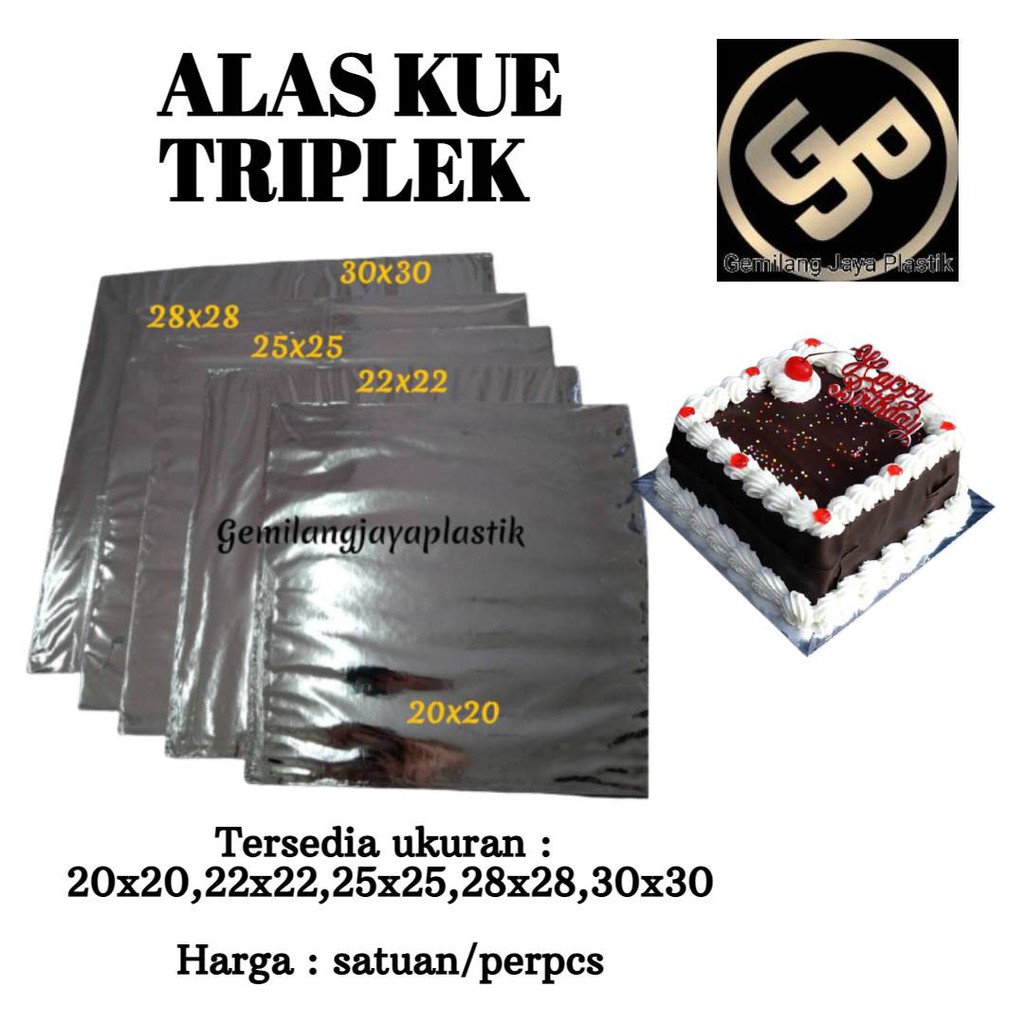 Tatakan Alas Kue Tart / Kue Ulang Tahun / Bahan Tiplek