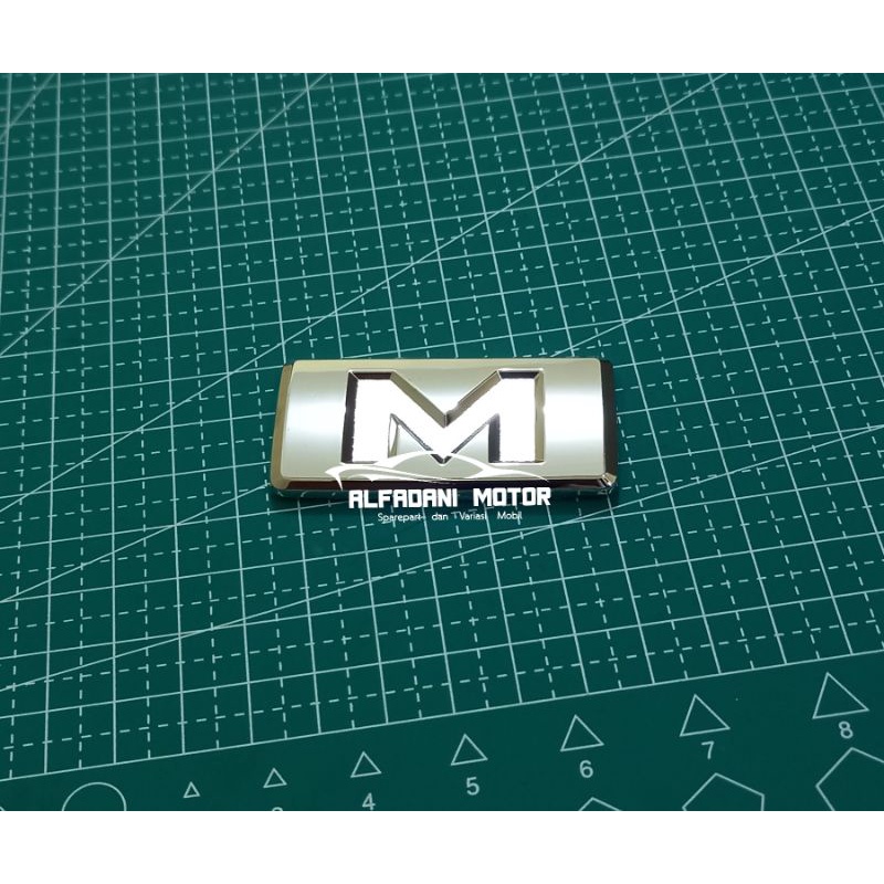 Emblem tipe merek logo huruf M daihatsu ayla sigra terios xenia ORIGINAL