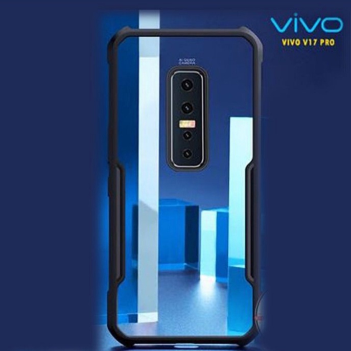 CASE VIVO V17 PRO / VIVO V21 5G / VIVO V21E XUNDD BEATLE ORIGINAL SOFT HARD CASE HYBRID ARMOR - CLEAR LIST BLACK