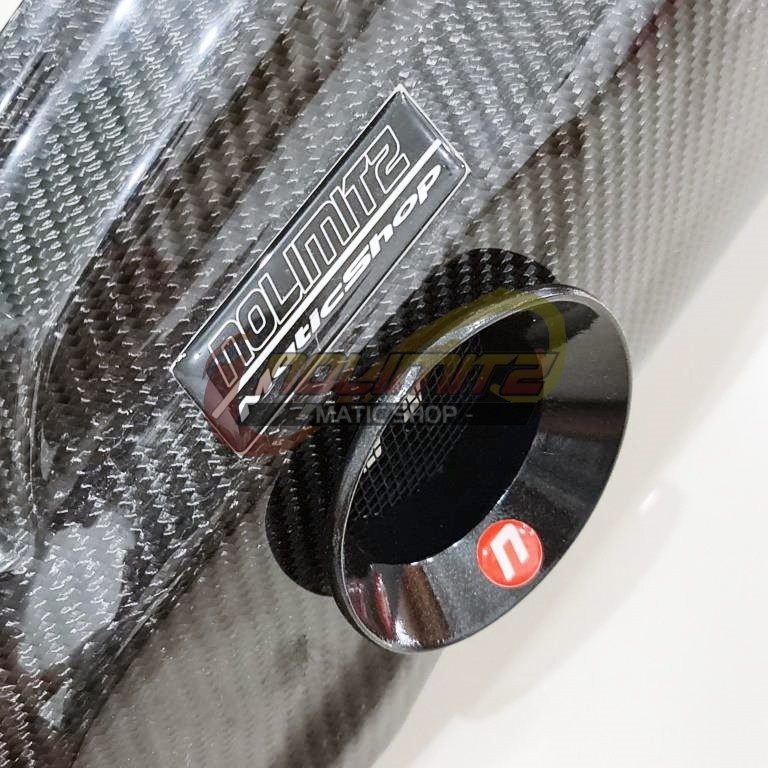 Cover Air Filter Udara Veloscope Carbon Kevlar Parts Ori Yamaha NMAX Aerox 155 2020