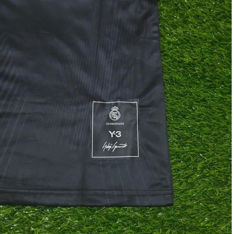 Terbaik.. Setelan Jersey Real Madrid 4th Y3 Hitam 2022 Grade Ori Import Baju Sepak Bola Fullset Satu