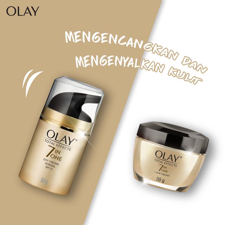 Olay Total Effects 7in1 Day Cream SPF 15 Niacinamide Skincare Antiaging Moisturizer 20g