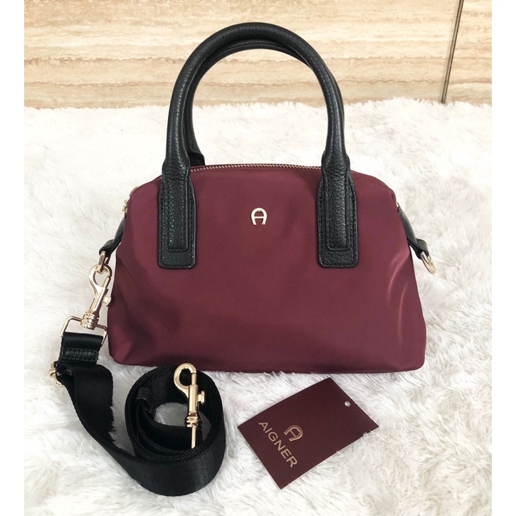 AIGNER Clara Nylon small Burgundy