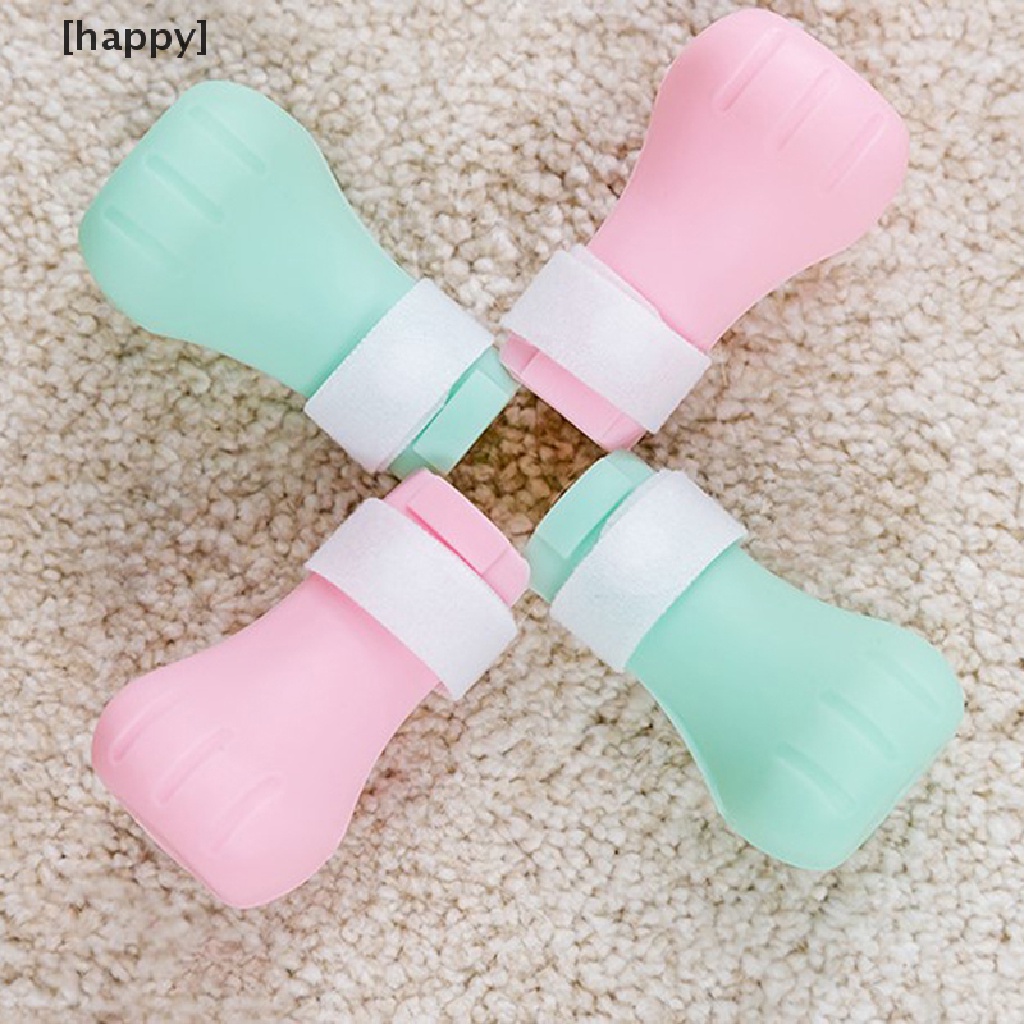 4 Pcs Sepatu Pelindung Kaki Kucing Bahan Silikon Lembut Adjustable Untuk Mandi