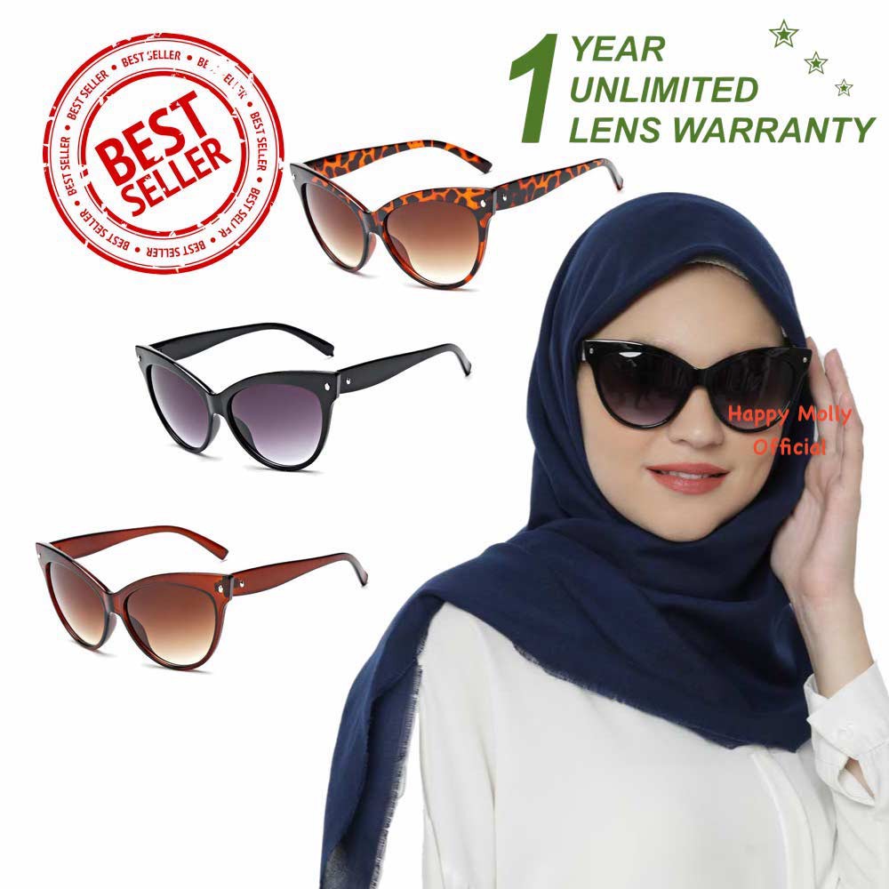 Kacamata UV 400 (Design Korea) Pria dan Wanita Hijab - HM418 D ( Group Solo )