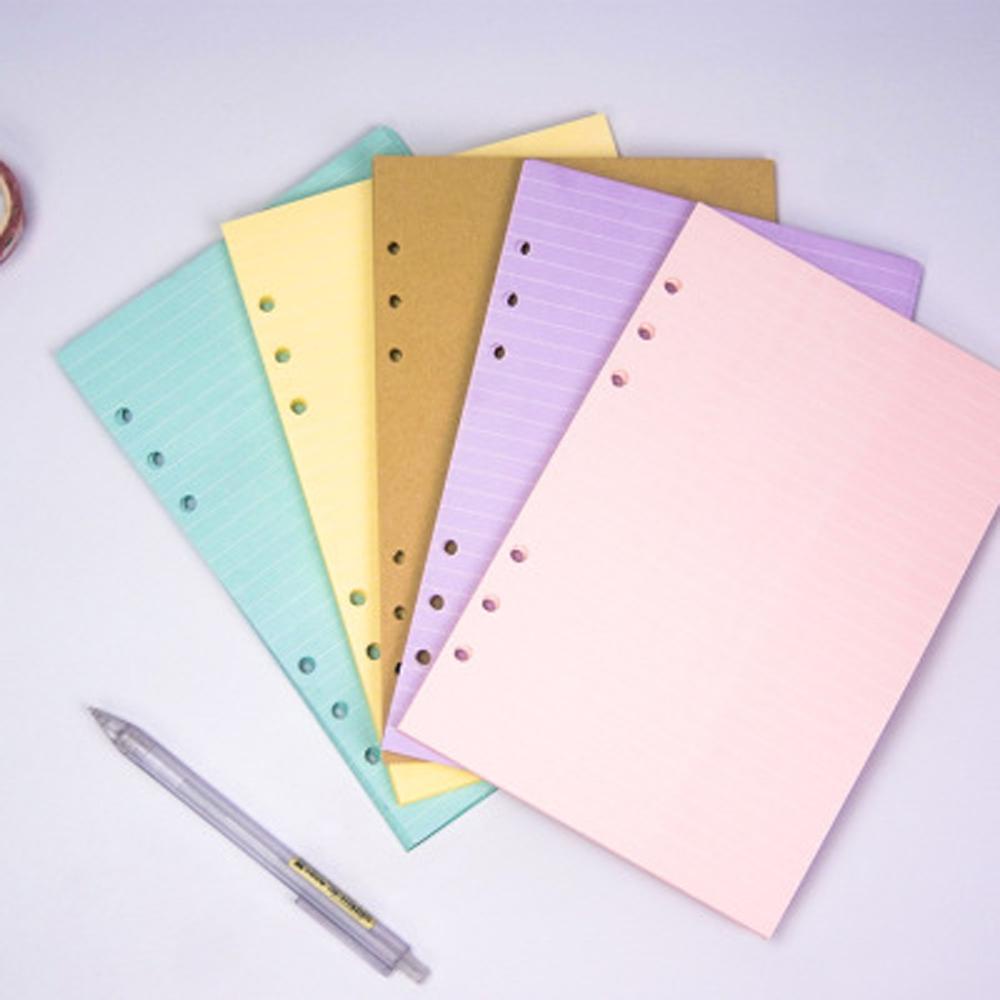 Lanfy Kertas Refill Agenda Mingguan Bulanan Daily Planner A5 A6 Binder Halaman Dalam