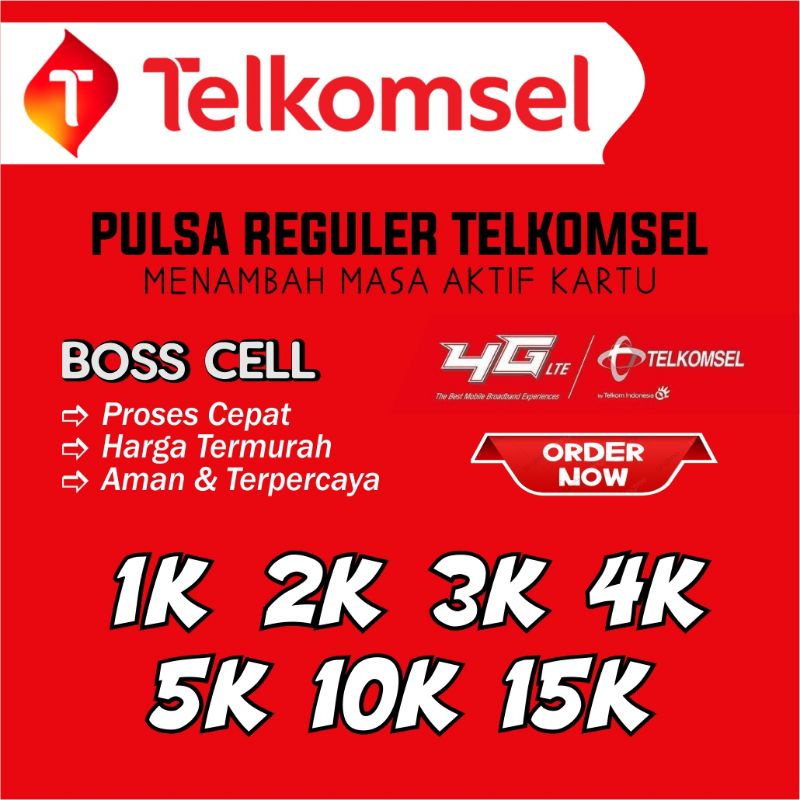 PROMO PULSA TELKOMSEL MURAH 1K 2K 3K 4K 5K 10K 15K