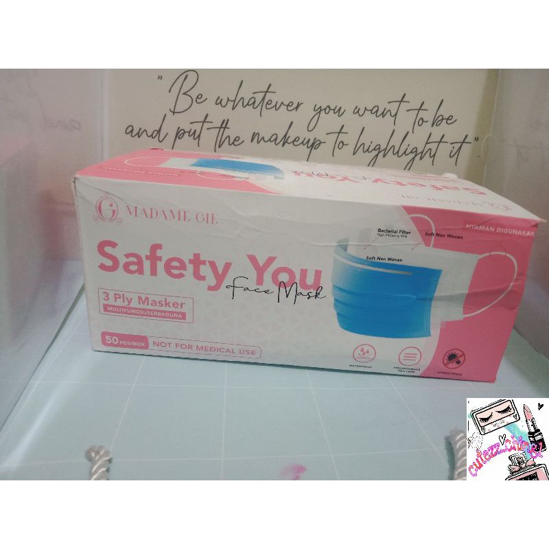 ☃️Cutezz_ching1☃️Madame Gie Safety You Face Mask 3 Ply (1pc/satuan)