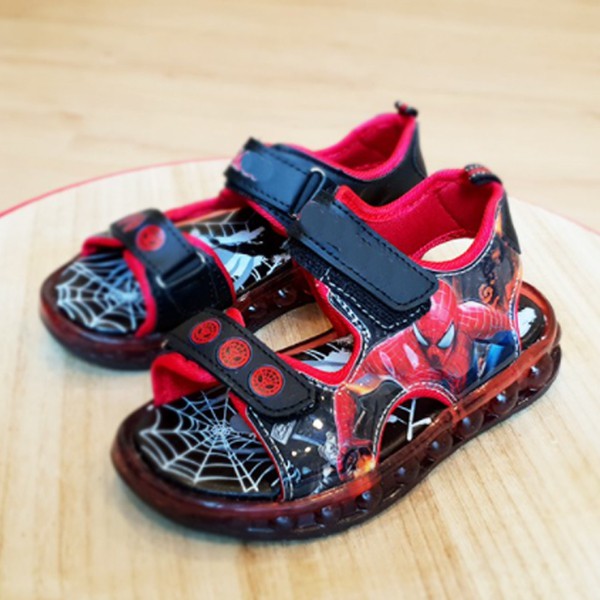  SANDAL  ANAK  LAKI LAKI SPIDY ACTION LAMPU LED  SIZE 26 31 