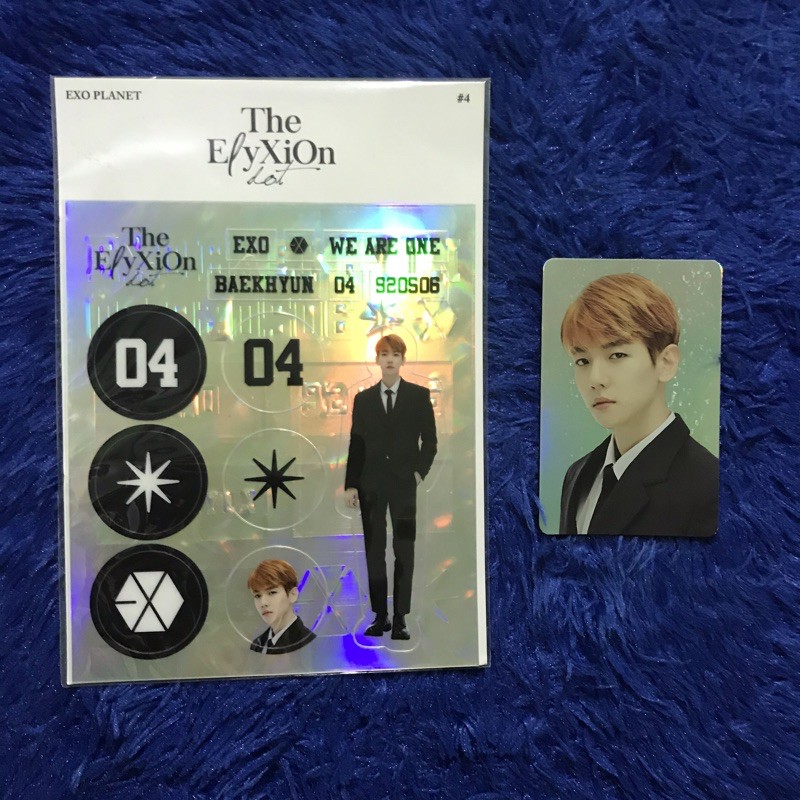 EXO ELYXION DOT BAEKHYUN HOLO DECO STICKERS