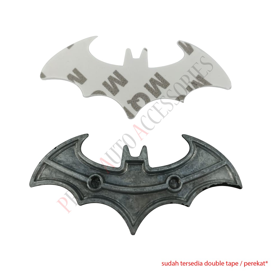 3D Batman Emblem Full Metal Sticker SuperHero Stiker Car Logo Besar