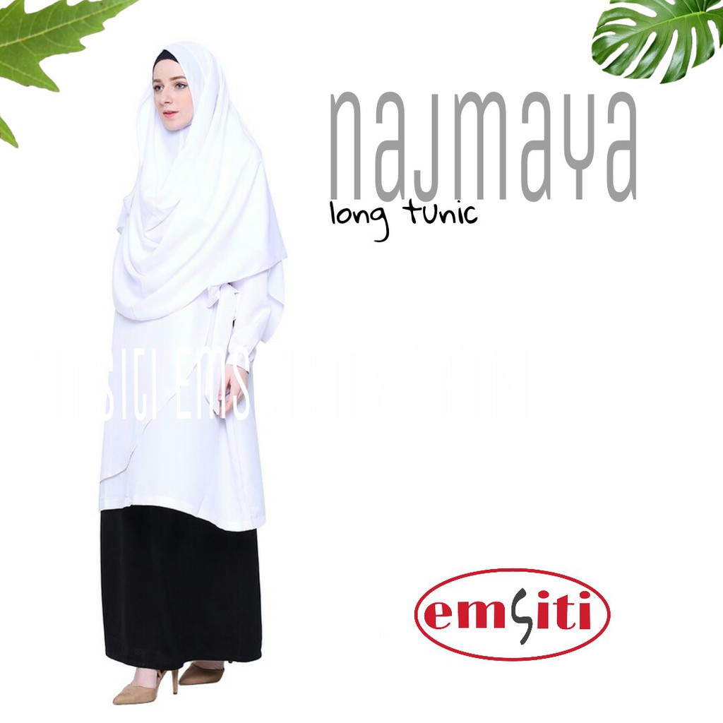 Najmaya Long Tunik-Putih