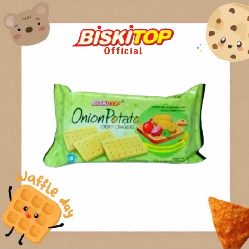 

BISKITOP OFFICIAL - ONION POTATO (50 Gram) Biskuit Kering Rasa Kentang Enak dan Murah u/ Anak Dewasa