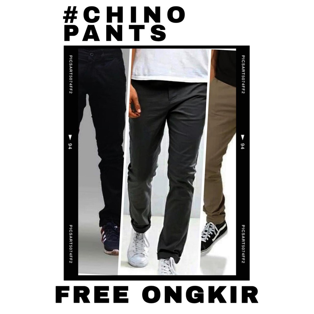  Celana  Chino  Pria Celana  Panjang Pria Cotton  Twill  