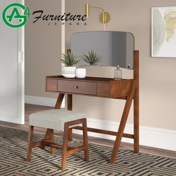 Meja Dandan, Meja Rias Anak Perempuan Melanie Kayu Jati