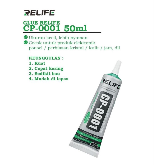 PROMO Lem LCD Lem Touchscreen Lem Jelly Relife CP-0001 Bening 15ML DAN 50ML Multi Fungsi by.sultan