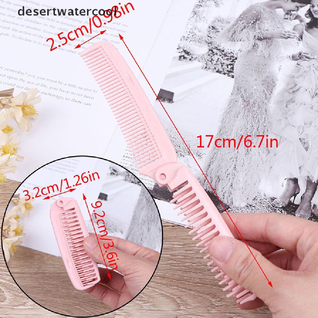 Deid 1pc Sisir Rambut Lipat Anti Statis Portable Untuk Travel