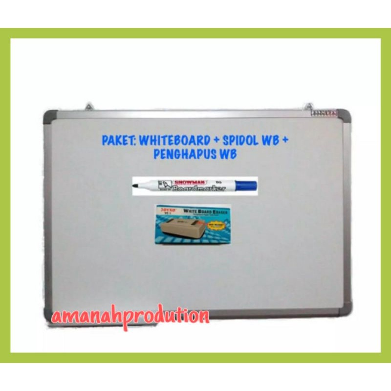 

papan tulis anak / whiteboard 40x60+Spidol+Eraser murah