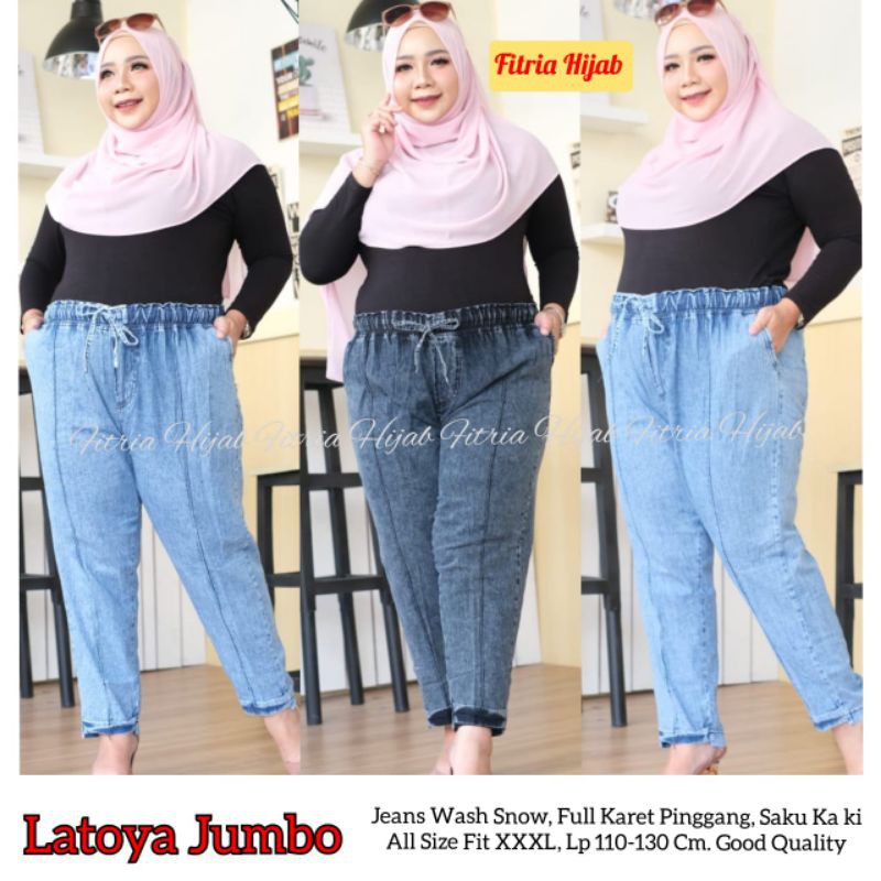 CELANA LATOYA JUMBO JEANS