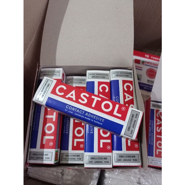 Lem Castol Asli Original Mini Sedang Contact Adhesive 14 ccm 21ccm Sepatu / Lem Karet / Lem Sepatu Sandal