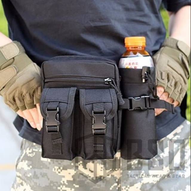 Tas pinggang selempang dompet sarung hp Tas tactical army 726 tas gadget botol polisi militer